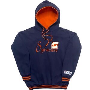 Vintage Syracuse University Orangemen Embroidered Hoodie Sweatshirt Size Medium